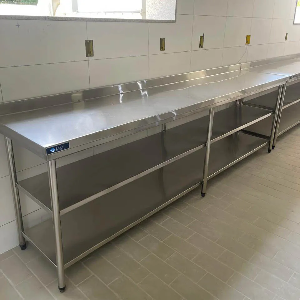 Bancada seca em aço inox - vista 3
